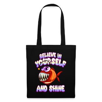Soyez vous-même ! Confiance en soi, pensée positive, motivation - Sac en tissu - noir - Devant