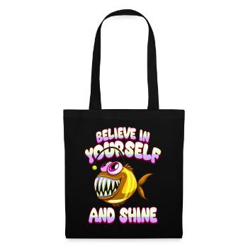 Soyez vous-même ! Confiance en soi, pensée positive, motivation - Sac en tissu - noir - Devant