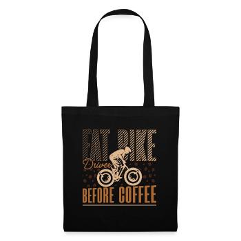Conducteur de fat bike avant l’amateur de café à deux roues - Sac en tissu - noir - Devant