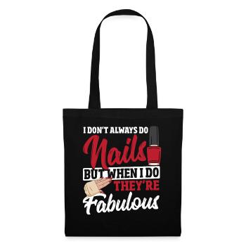 Nail Technician Acryl Nails Nail Salon - Tote Bag - black - Front