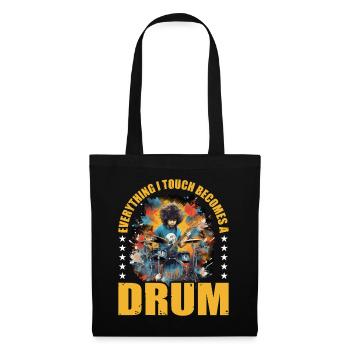 Tout ce que je touche devient un tambour 21 - Sac en tissu - noir - Devant