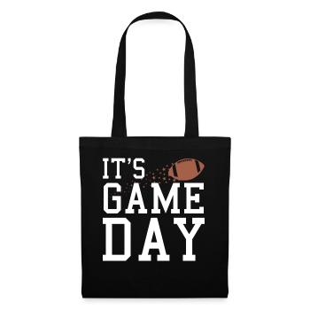 L’enthousiasme du football le jour du match - Sac en tissu - noir - Devant