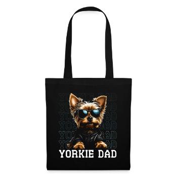 Yorkie Dad - Stoffbeutel - Schwarz - Vorne