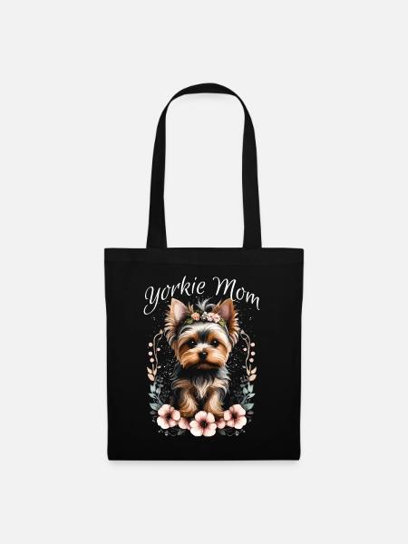 Yorkie Mom - Stoffbeutel - Schwarz