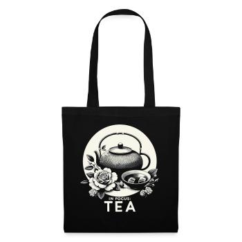 Modern Tea Time: Asian & Elegant - Tote Bag - black - Front