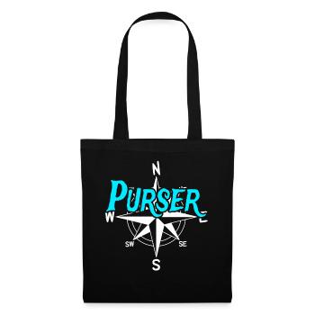 Paymaster Équipage de bateau Skipper Marin Équipage Capitaine - Sac en tissu - noir - Devant