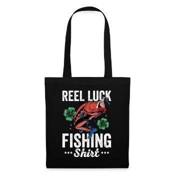 Reel Luck Fishing Lucky Fisherman Fishing - Stoffbeutel - Schwarz - Vorne
