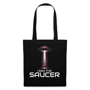 Alien, UFO, UAP, Space, Space Flying Object - Tote Bag - black - Front