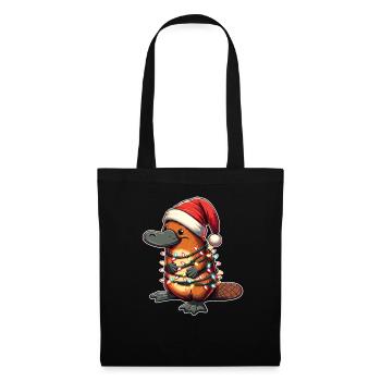 Santa Hat Christmas Fairy Lights - Tote Bag - black - Front
