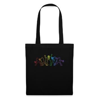 Tennis LGBT Rainbow Tennis Coach Tennis Player - Tote Bag - black - Front