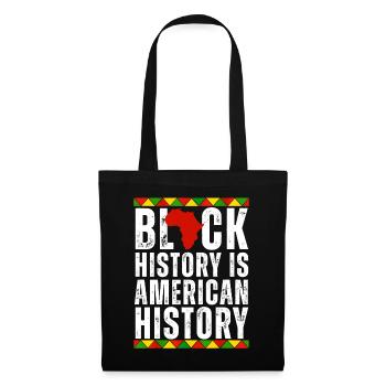 L’histoire des Noirs est l’histoire américaine afrocentrique - Sac en tissu - noir - Devant