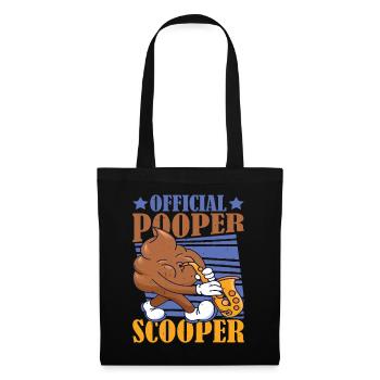 Official Pooper Scooper 39 - Stoffbeutel - Schwarz - Vorne
