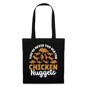 Nuggets Lover Chicken Nugget Fast Food Chicken - Sac en tissu - noir - Devant