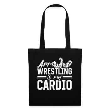 Arm Wrestling Is My Cardio - Funny Armwrestling - Tote Bag - black - Front