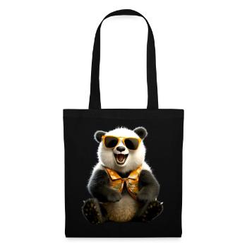 Panda Bear Sunglasses Pandas Love Cute Panda Bear - Tote Bag - black - Front