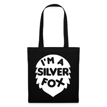 Je suis un renard argenté élégant et expérimenté - Sac en tissu - noir - Devant