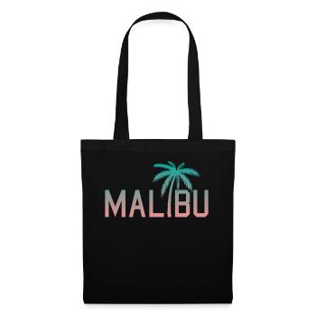 Neon Malibu Palm Tree Retro Style - Tote Bag - black - Front