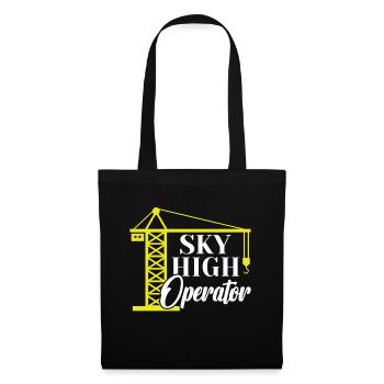 Sky High Operator - Funny Crane Operator - Tote Bag - black - Front