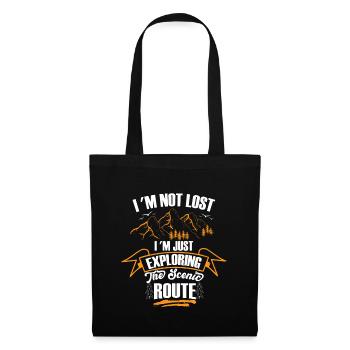 I Am Not Lost I Am Just Exploring the Scenic Route - Tote Bag - black - Front