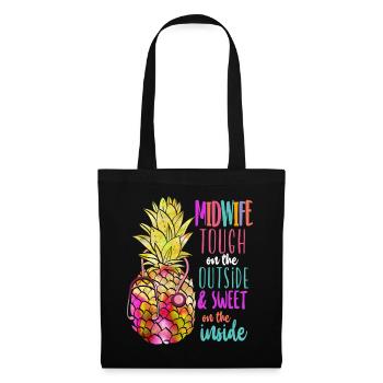 Infirmière sage-femme accoucheuse - Sac en tissu - noir - Devant