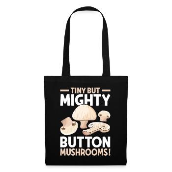 Champignon- Mushrooms Gifts- Pilze Geschenke - Stoffbeutel - Schwarz - Vorne