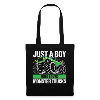 Action Monster Truck Passion cadeau - Sac en tissu - noir - Devant