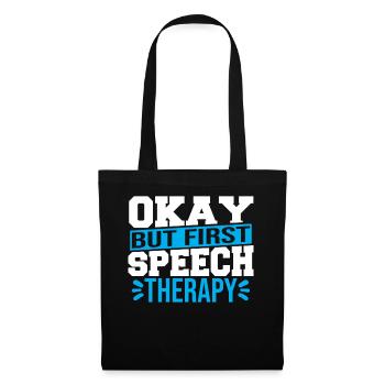 Speech Language Pathology Speech And Language - Tote Bag - black - Front
