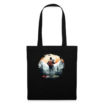Appareil photo, Photographe de paysage, Photographe de nature - Sac en tissu - noir - Devant