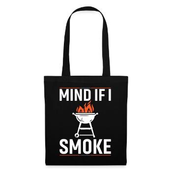 Puis-je fumer ? - Sac en tissu - noir - Devant