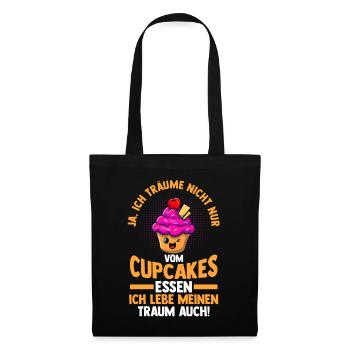Backen Cupcakes - Stoffbeutel - Schwarz - Vorne