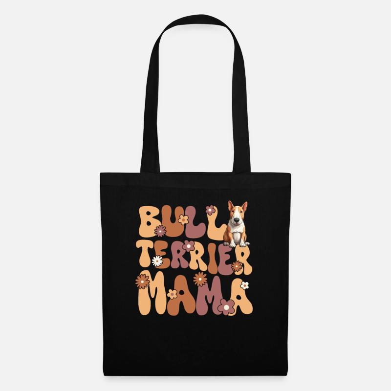 Bullterrier Groovy Bull Terrier Mama - Stoffbeutel - Schwarz