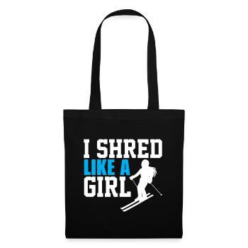 Je suis enragée comme une fille - Sac en tissu - noir - Devant