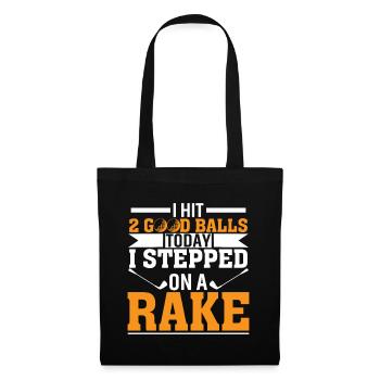 J’ai frappé 2 bonnes balles aujourd’hui je suis sur - Sac en tissu - noir - Devant