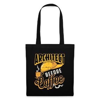 Architect Before Coffee Engineering Coffee Lover - Tote Bag - black - Front