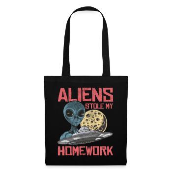 Alien, UFO, UAP, Space, Space Flying Object - Tote Bag - black - Front