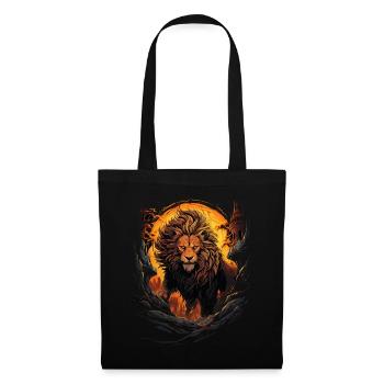 Lion, Lion's Head, Strong, Wild, Proud, Courageous, Royal - Tote Bag - black - Front