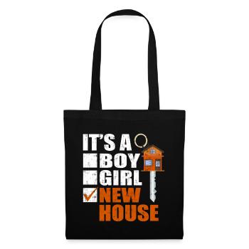 C’est une nouvelle maison - Sac en tissu - noir - Devant