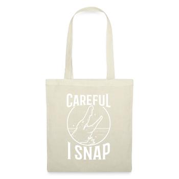 Careful i snap alligator - Stoffbeutel - Natur - Vorne