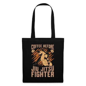 Jiu Jitsu Fighter Coffee Jiu Jitsu Coffee Lover - Stoffbeutel - Schwarz - Vorne