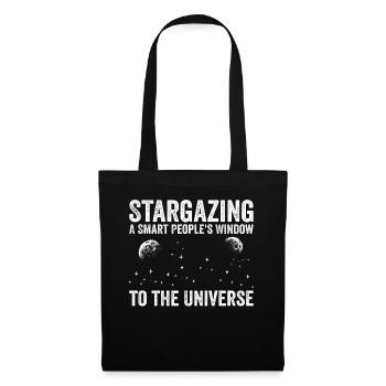 Stargazing A Smart People's Window Astrophysics As - Stoffbeutel - Schwarz - Vorne