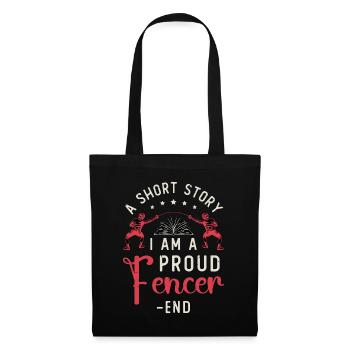 Escrimeur Une histoire courte Je suis un fier amateur d’escrime - Sac en tissu - noir - Devant