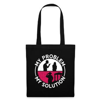 Archaeologist My Problem My Pictogram Mom Geology - Stoffbeutel - Schwarz - Vorne