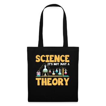 Science It's Not Just a Theory Geeky Scientist - Stoffbeutel - Schwarz - Vorne
