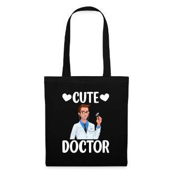 Mignon Docteur Médical Humour Hôpital Médecin - Sac en tissu - noir - Devant