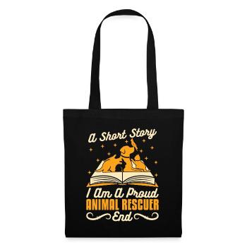 Animal Rescuer A Short Story I Am A Proud Rescuer - Tote Bag - black - Front