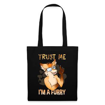 Trust me I'm a Furry I Furries Cosplay Fandom - Tote Bag - black - Front