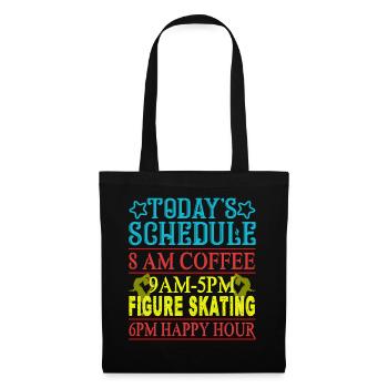 Figure Skating Today's Schedule Figure Skating - Tote Bag - black - Front