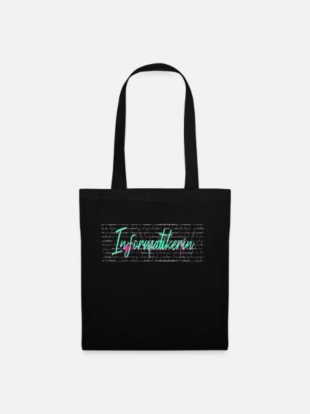 Programmierer Abschluss-Geschenk Informatikerin - Stoffbeutel - Schwarz
