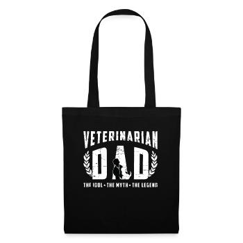 Veterinarian Dad The Idol The Myth The Vet Tech - Stoffbeutel - Schwarz - Vorne