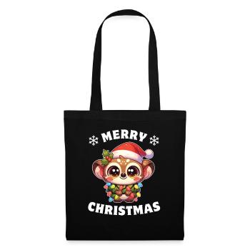 Santa Hat Christmas Fairy Lights Galago - Tote Bag - black - Front